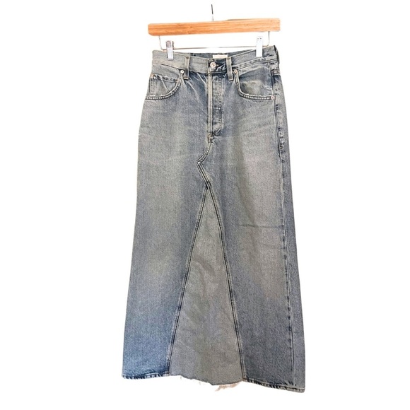 Citizens of Humanity Park Denim Midi Skirt sz 25 - Picture 4 of 7